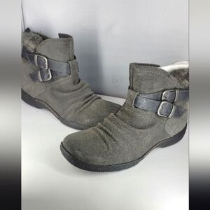G.H. Bass womens gray suede Leather Slouchy Boots Ellamay SZ 9‎ NWOB